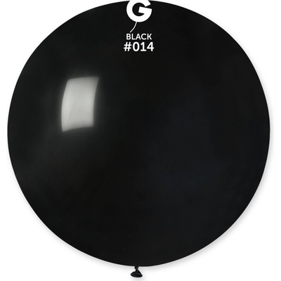 Svet balonku Guľatý pastelový balónik 80 cm čierny