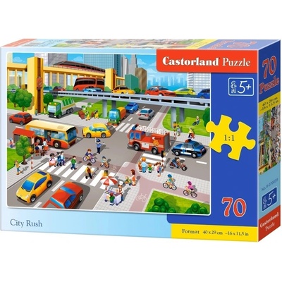 Castorland premium Městský ruch 70 dílků