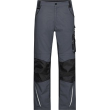 James & Nicholson JN1832 Pracovné nohavice black/carbon