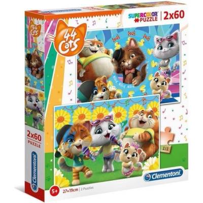 CLEMENTONI 44 CATS 2 X 60 dílků