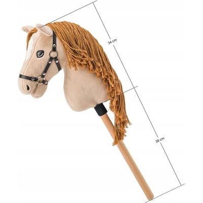 Prémiový Hobby Horse Faunica Koník na palici Hlava koňa na tyči Skákadlo GRÁCIA