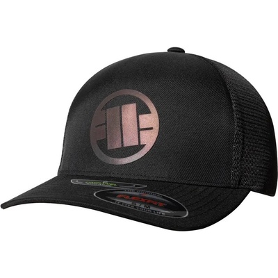 PitBull West Coast full cap LOGO IRIDESCENT FLEXFIT černá