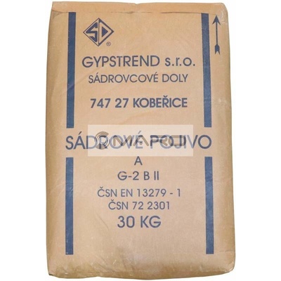 Gypstrend Sádra stavební 30 kg, pytel SÁDRA ŠEDÁ 30KG