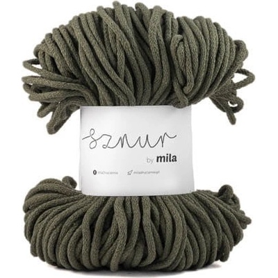 Bavlněná šňůra MILA 5mm - Olivová/P48