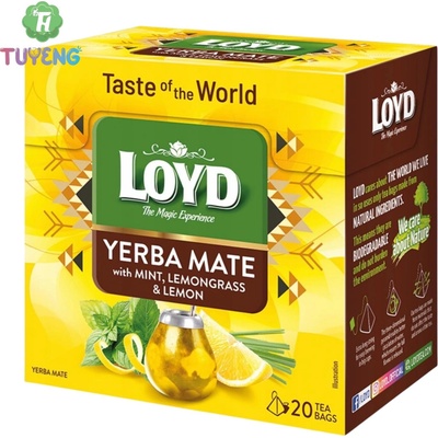 Loyd Yerba Mate With Mint Lemongrass and Lemon Flavouring 20 x 1,7 g