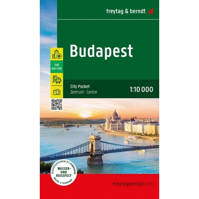Budapešť 1:10 000 / mapa města