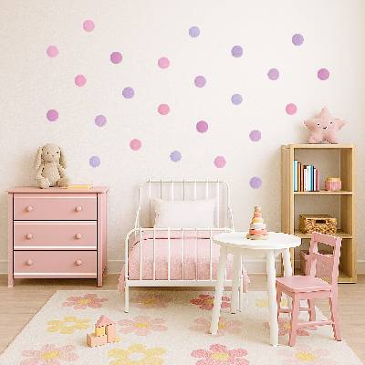 Labeland Samolepky na zeď Puntíky pastel pink 1 arch 53 × 120 cm – Hledejceny.cz