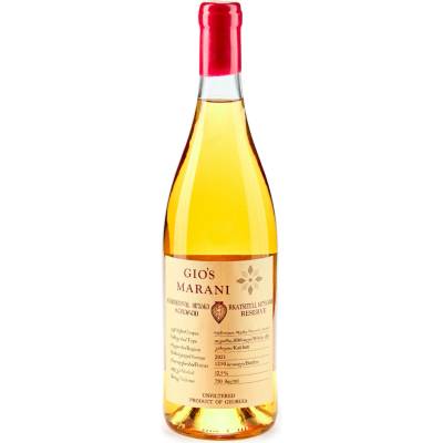 Gio's Marani Kvevri oranžové víno Rkatsiteli-Mtsvane Reserve 2021 Gio's Marani gruzínské víno suché 2021 12,5% 0,75 l (holá láhev)