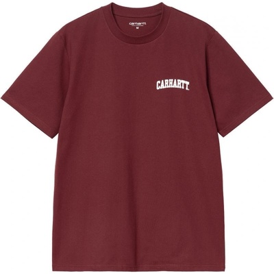 Carhartt WIP University Script S/S vínová