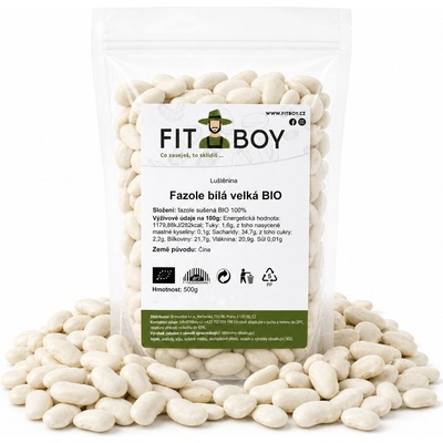 Fitboy Fazole bílá velká BIO 500 g