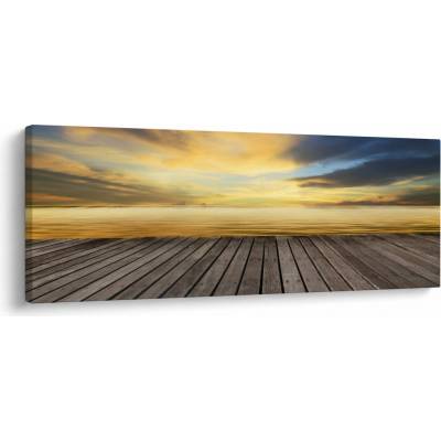 Obraz - Mólo s výhľadom, jednodielne 100x40 cm