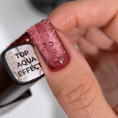 DNKa' Top Coat Aqua Effect vrchný gél efekt vody a kvapiek 12 ml