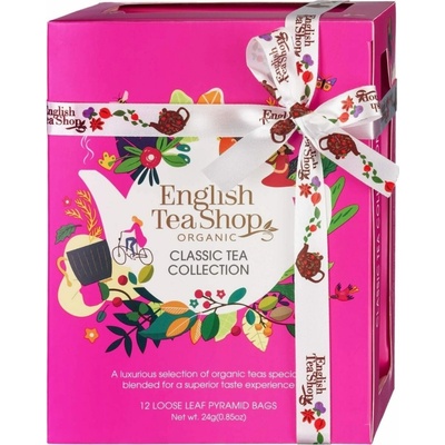 English Tea Shop Dárková kolekce Classic růžová BIO 12 pyramidek