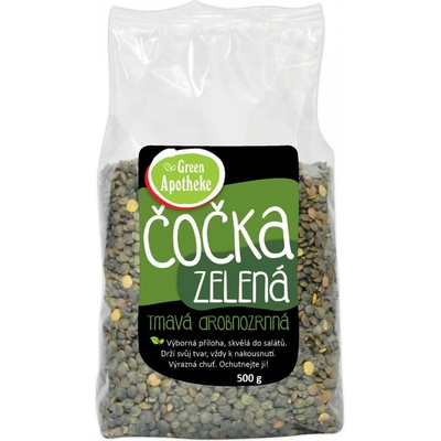 Green apotheke Čočka zelená tmavá 0,5 kg