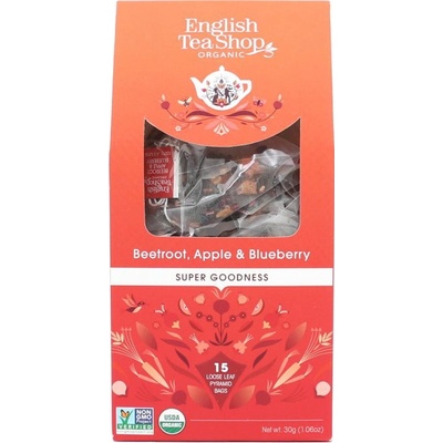 English Tea Shop Čaj Červená řepa jablko a borůvky bio 15 pyramidek