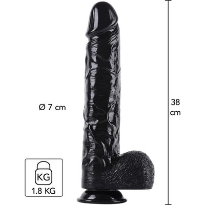 Hidden Desire Extreme Dong XXXL 38 cm Black