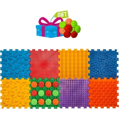 Ortek Masážní podložka Ortek Mix Puzzles, 8 dílků + vzory zdarma