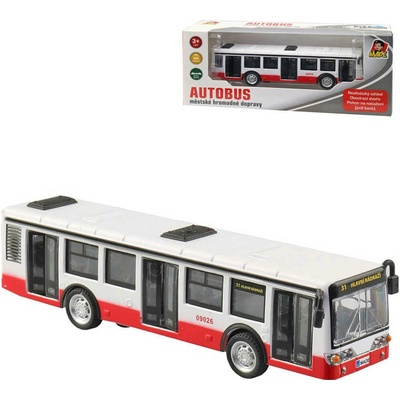Made Autobus kovový na zpětný chod 16cm