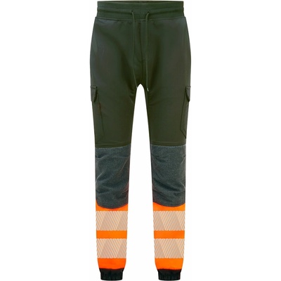 Portwest nohavice KX341 Hi Vis Flexi do pasu reflexní Černo oranžová