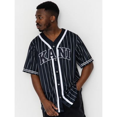 Karl Kani Serif Pinstripe Baseball (black/white)