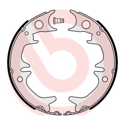 BREMBO Sada brzd. čeľustí parkov. brzdy S83543