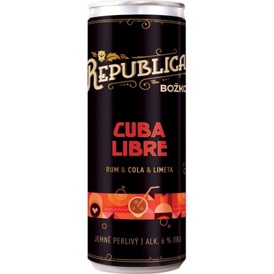 Republica Cuba Libre Rum Cola Limetka 6% 0,25 ml (plech) – Hledejceny.cz