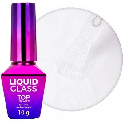 GNBLAB Molly Nails Liquid Glass Top No Wipe vrchní lak čirý 10 g