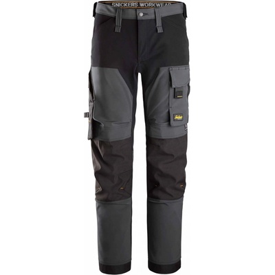 AllroundWork Snickers Workwear pracovní nohavice Full Stretch+ šedé