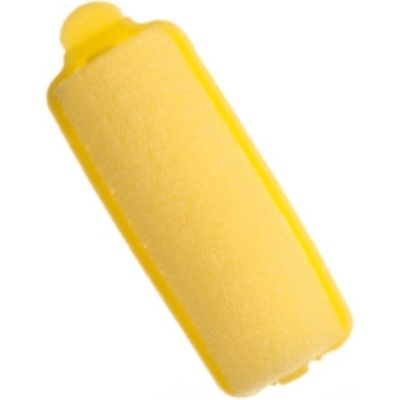 Eurostil Foam Rollers - penové natáčky s plastovou sponou, 12 ks 04020 - žltá farba, 20 mm