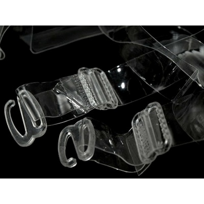 Ramínka silikonová šíře 15 mm s plastovým zapínáním - mm transparent – Hledejceny.cz