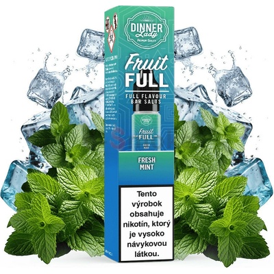 Dinner Lady BAR SALTS Fruit FULL Fresh Mint 10 ml 20 mg