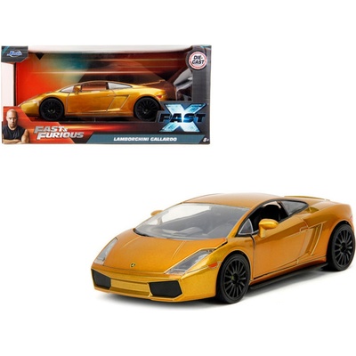Jada Toys Fast & Furious Fast X Diecast Model Lamborghini Gallardo Gold 1:24