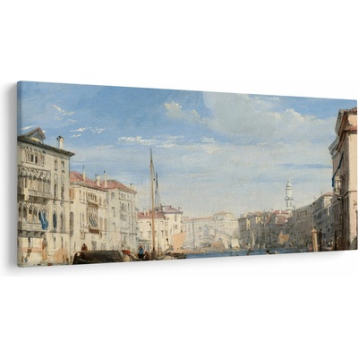 Obraz - Richard Parkes Bonington, The Grand Canal, reprodukcia, jednodielne 250x125 cm