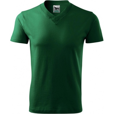 Malfini V-Neck 102 fľaškovo zelené