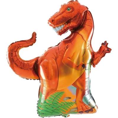 Party Fóliový balónek T-rex červený 76 x 91 cm