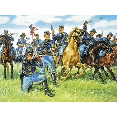 ITALERI Model Kit figurky 6013 - UNION CAVALRY (AMERICAN CIVIL WAR) (1:72)