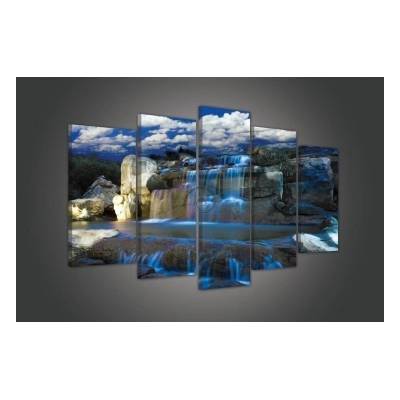 Obraz na plátne viacdielny - OB3446 - Vodopád 100cm x 60cm - S17