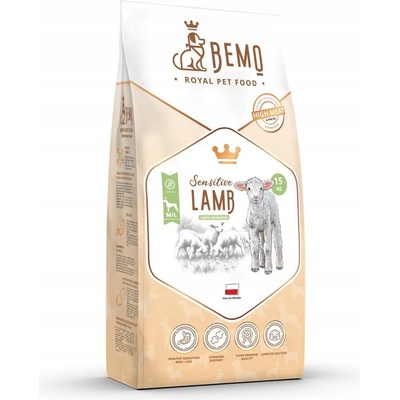 Bemo Sensitive střední a velká plemena jehněčí 15 kg