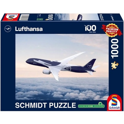 Schmidt 100 rokov spoločnosti Lufthansa špeciálne výročné farebné vyhotovenie lietadla Boeing 787-9 1000 dielov