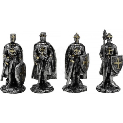 MystiCalls Sada 12 figurek Stříbrní Křižáci