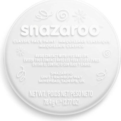 SNAZAROO Farba na tvár Biela White 75 ml