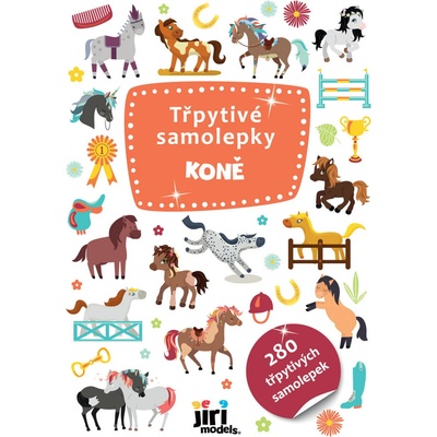 Jiri Models Samolepky třpytivé 280ks s glitry Koně