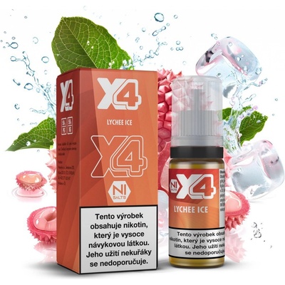 X4 Bar Juice Lychee Ice 10 ml 10 mg