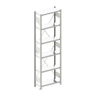 META zásuvný základní regál 2500 x 750 x 300 mm 6 polic 100 kg