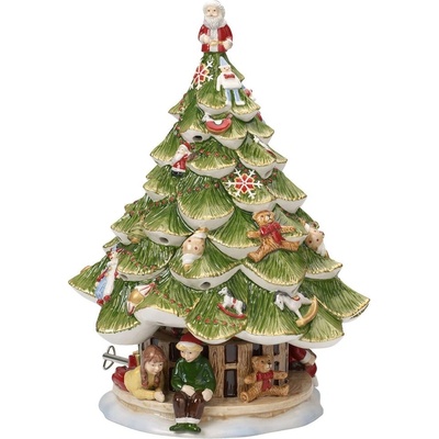 Villeroy & Boch Christmas Toys Memory hrací skříňka/svícen vánoční stromek s dětmi 30 cm