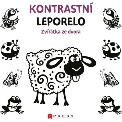 Kontrastní leporelo: Zvířátka ze dvora - Katarína Belejová H.