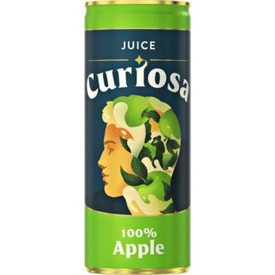 Curiosa 100% jablko plech 330 ml