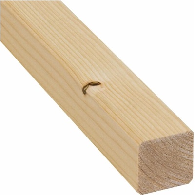 Rámové dřevo smrk/jedle, hoblované a zkosené, 54 mm x 54 mm x 2000 mm