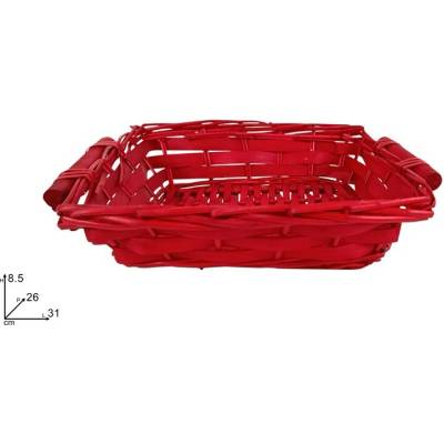 MAKRO Kôš obdĺžnik 31 x 26 cm červený