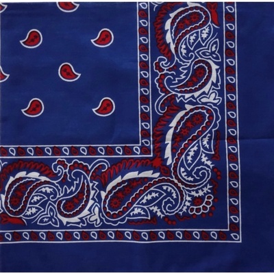 Blingstar Bandana šátek Trikolor modrá / červená / bílá